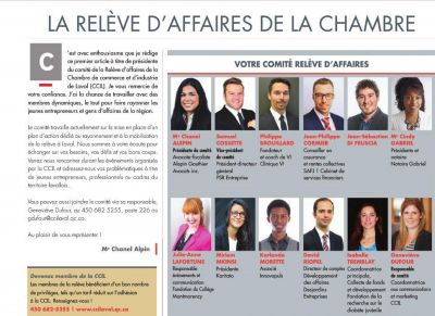 Comité de la Relève d'affaires de la CCIL (2016)